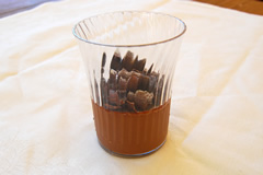 ビターチョコレートのプリン