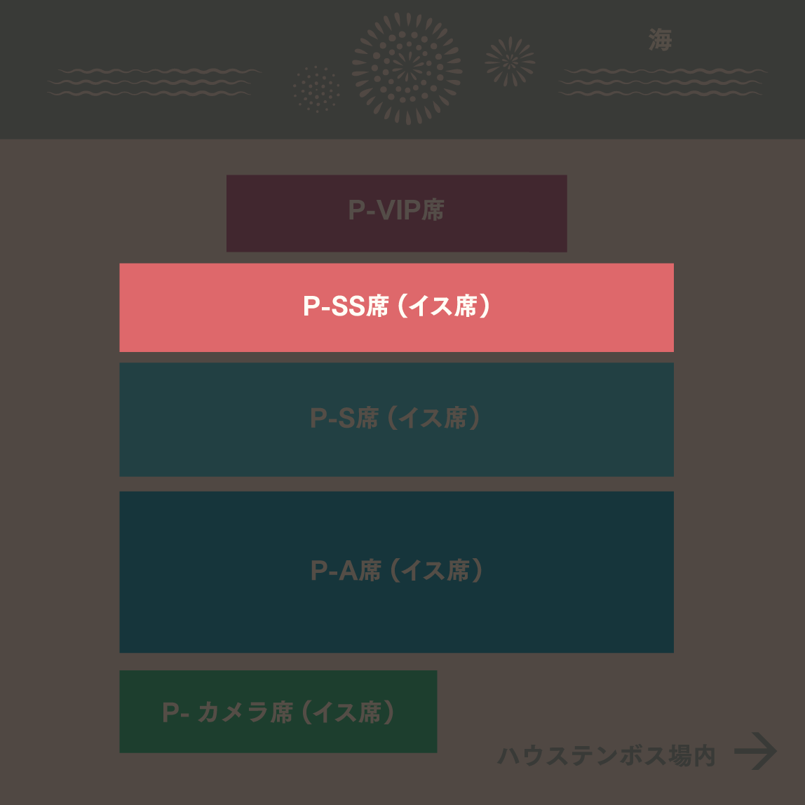 P-SSブロック(イス席) 配置図