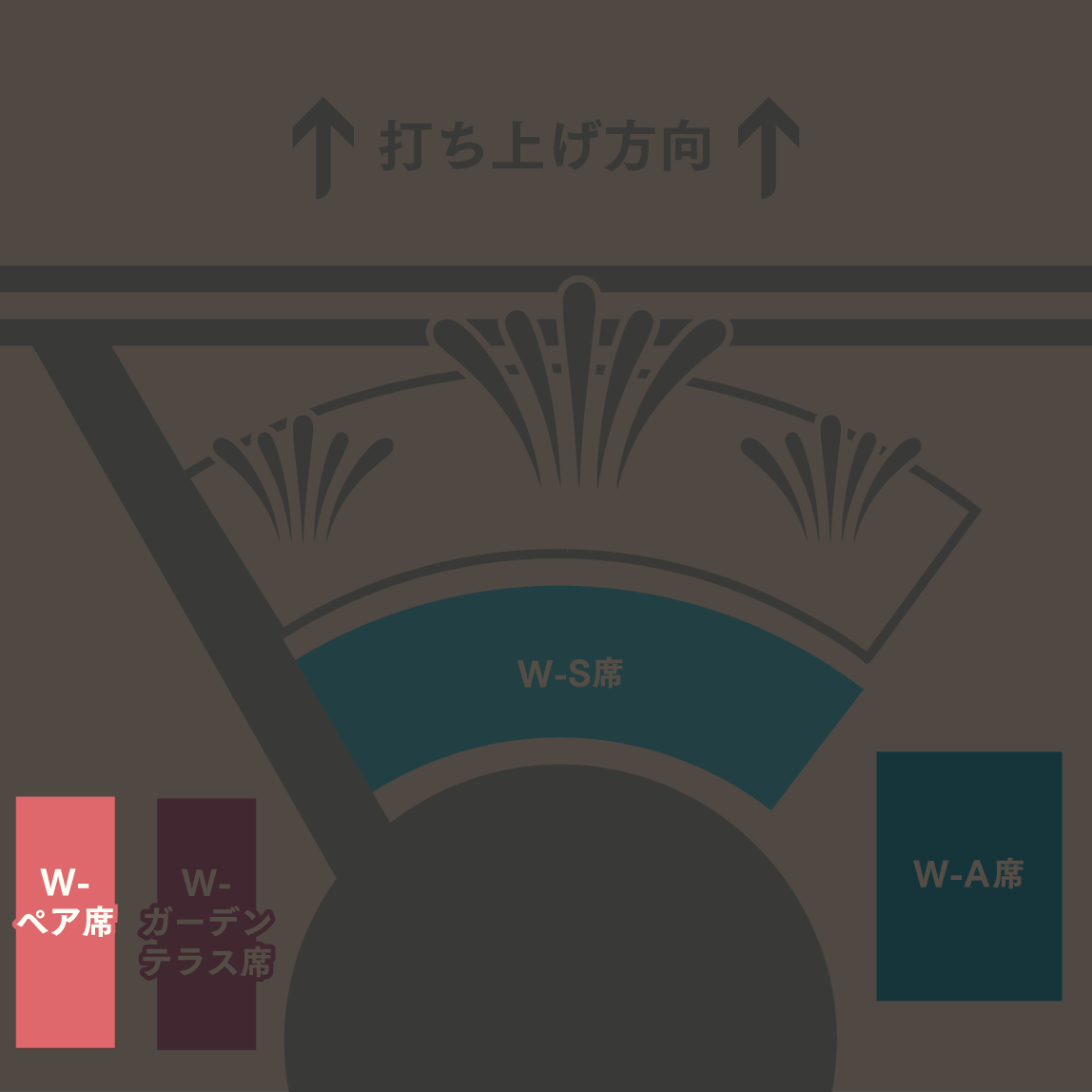 W-ペア席 配置図