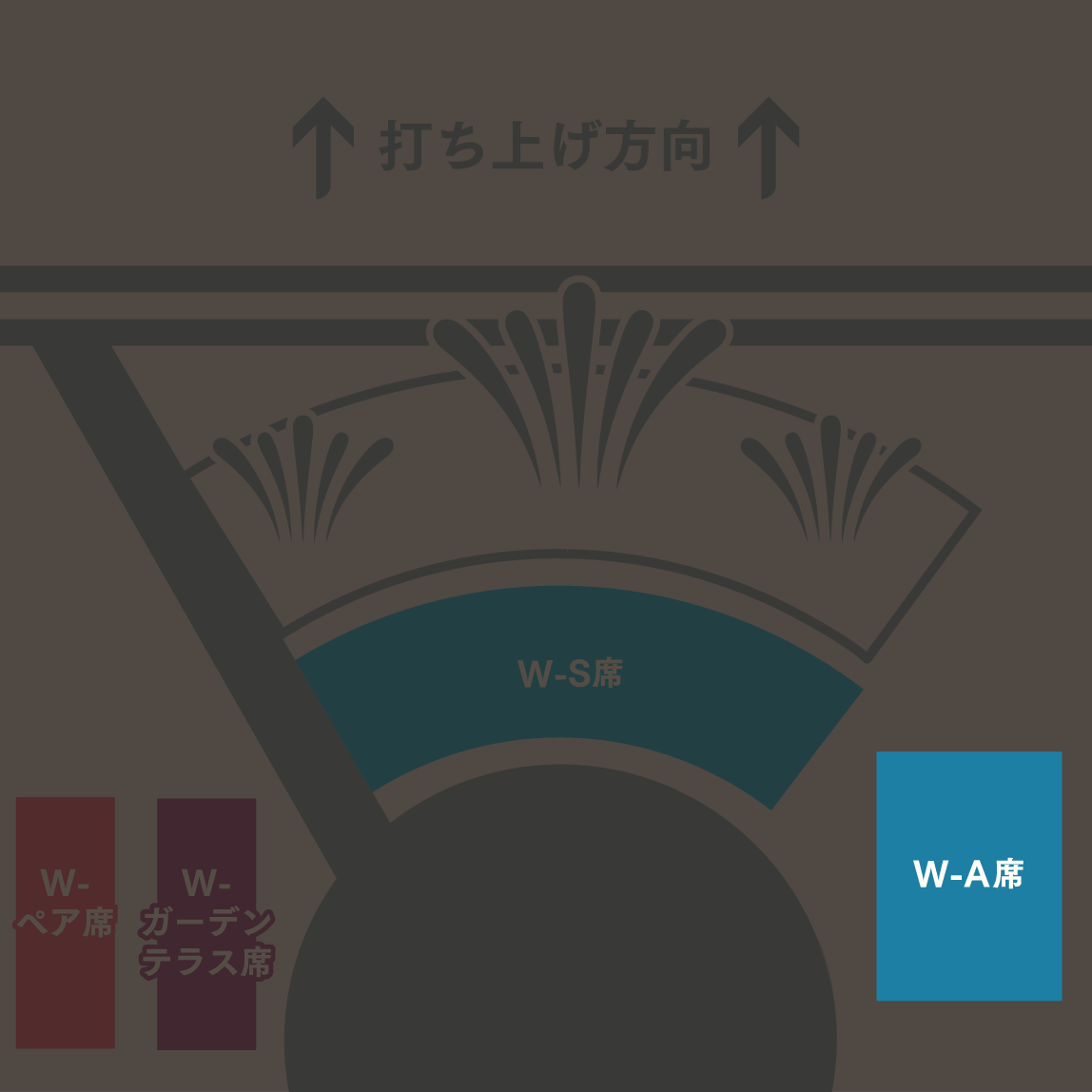 W-A席 配置図