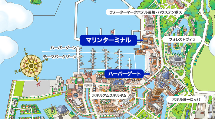 マリンターミナル位置図