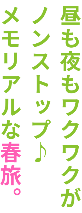 昼も夜もワクワクが止まらない♪メモリアルなSASEBO春旅。