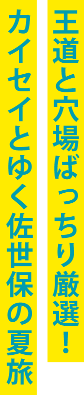 王道から穴場までばっちり厳選！カイセイとゆく佐世保の夏旅